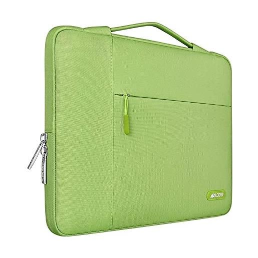 MOSISO laptop sleeve borsa compatibile con mac. Book air/pro, 13-13,3 pollici notebook, compatibile con mac. Book pro 14 m3 m2 m1 chip pro max 2023-2021, poliestere multifunzionale manica, greenery