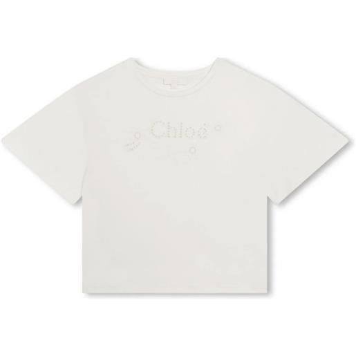 ChloÃ¨ kids t-shirt in cotone bianco