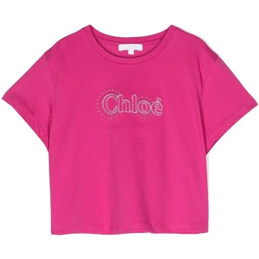 ChloÃ¨ kids t-shirt in cotone fucsia