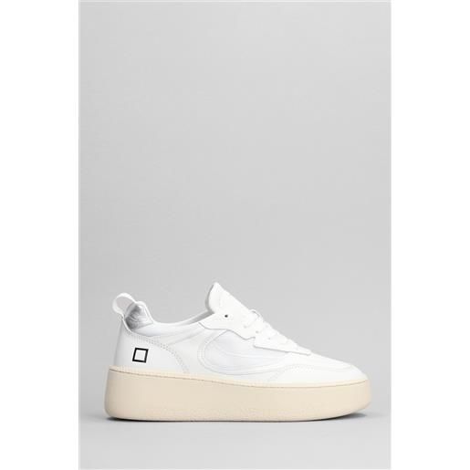 D.a.t.e. sneakers step in pelle bianca