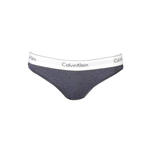 Calvin klein underwear slip con fascia logata blu melange