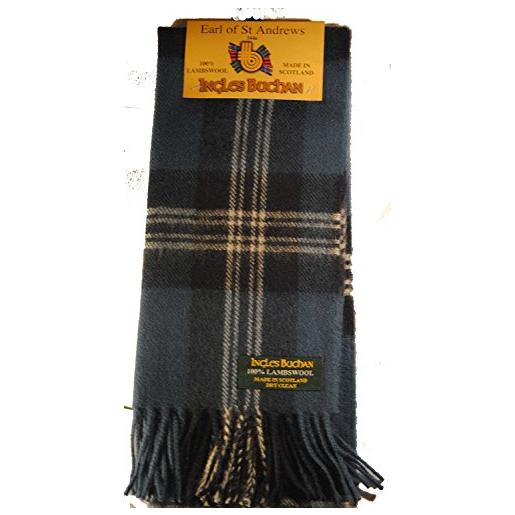 Ingles Buchan 100% lana made in scotland sciarpa in conte di st. Andrews tartan lungo 139,7 cm