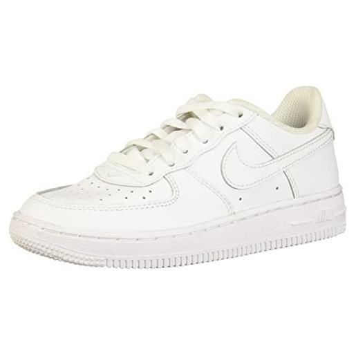 Nike air force 1 mid le (gs), scarpe da basket, white/white, 36 eu
