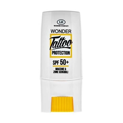 LR Wonder Company wonder tattoo, protezione solare per tatuaggi in stick, protezione dal fotoinvecchiamento (1x8ml) - wonder company