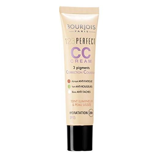 Bourjois - cc cream 1,2,3 perfect - crema viso colorata correttiva e idratante oil-free, spf 15 - 32 light beige - 30 ml