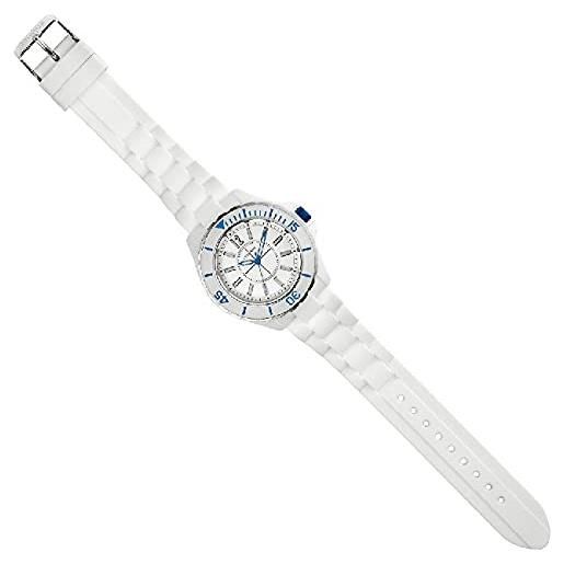 Homemania homot_0731 orologio da polso quartz, analogico, unisex, bianco, 26.7 x 4 x 2.2 cm