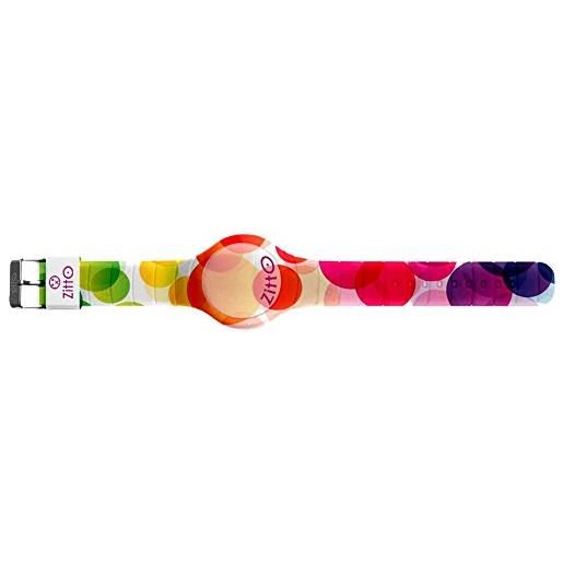 Zitto orologio digitale zitto con cinturino in silicone multicolor neonbubbles-mini-fb