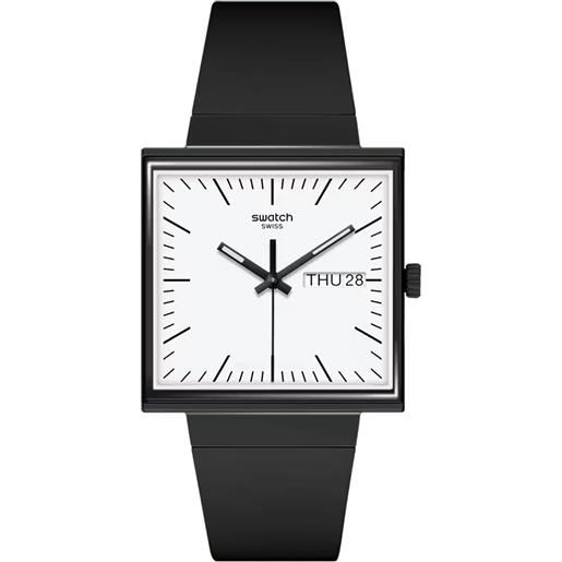 Swatch / bioceramic - what if?/ orologio unisex / quadrante bianco / cassa plastica / cinturino plastica