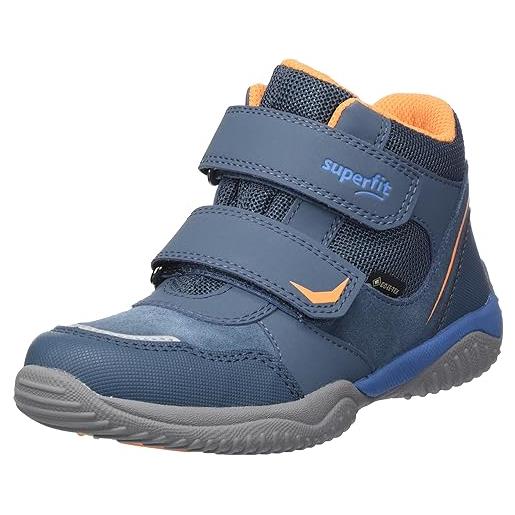 Superfit storm, scarpe da ginnastica, blu arancione 8040, 36 eu stretta