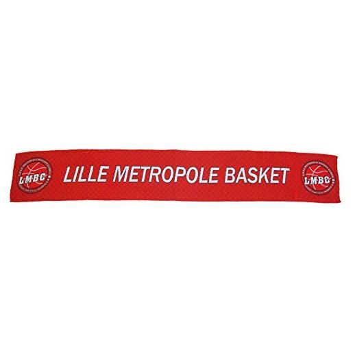 LMBC Lille supporter sciarpa unisex adulto, rosso/bianco, fr: taglia unica (taglia produttore: taglia unica)