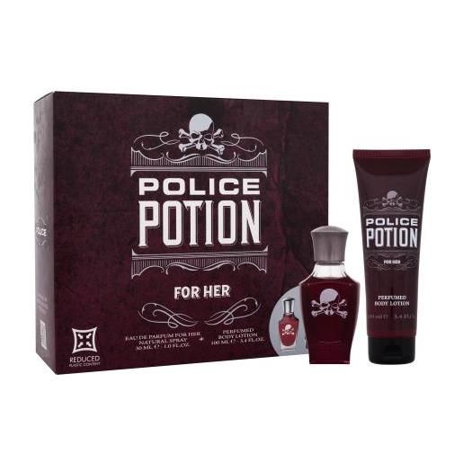Police potion cofanetti eau de parfum 30 ml + crema corpo 100 ml per donna