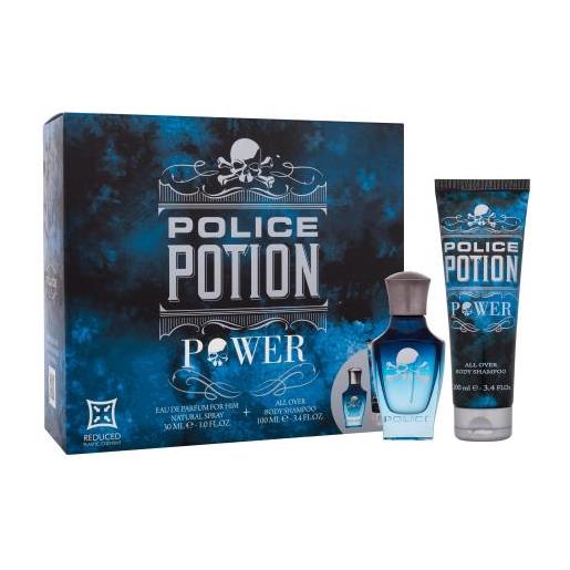 Police potion power cofanetti eau de parfum 30 ml + gel doccia 100 ml per uomo