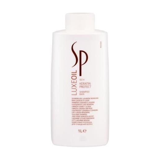 Wella Professionals sp luxeoil keratin protect 1000 ml shampoo per i capelli danneggiati per donna