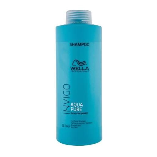 Wella Professionals invigo aqua pure 1000 ml shampoo per detersione profonda unisex