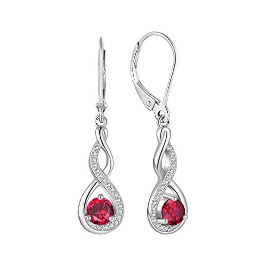 Orecchini a cerchio in argento sterling - Curva chiave greca (16 mm) - Italia