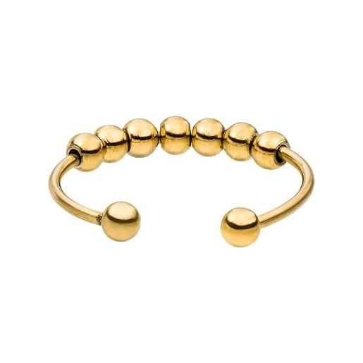 Purelei® anello shade anxiety - anello da donna impermeabile in acciaio inox durevole - anelli regolabili da 50 a 60 - gioielli alla moda per il tuo look personalizzato, gemma