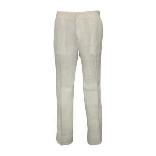 Holiday jeans pantalone puro lino vita regolare art. Action bianco (48)