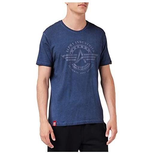 ALPHA INDUSTRIES ai olidye t t-shirt, rep. Blue, m uomo