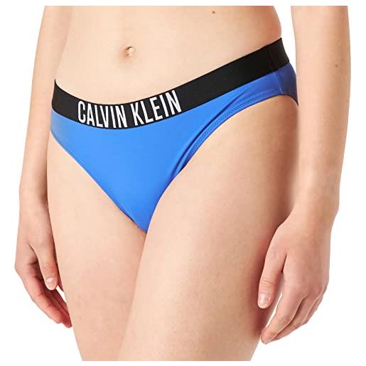Calvin Klein classico parte inferiore del bikini, wild bluebell, s donna