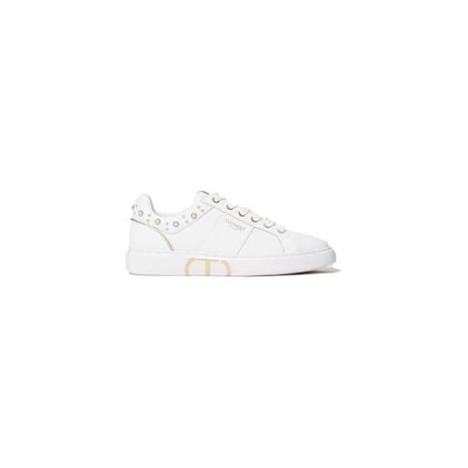 Twinset Milano sneakers donna 231tcp060 bianca perle n37