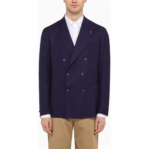 Tagliatore giacca doppiopetto blu navy in lana