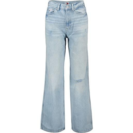 TOMMY JEANS jeans wide con strappi claire donna