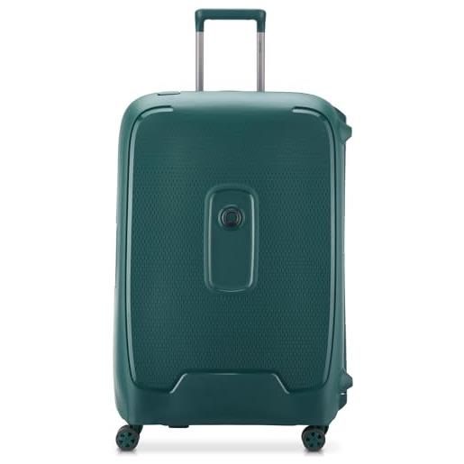 DELSEY PARIS, moncey, valise, grande taille rigide matière recyclée et recyclable, 76x52x30 cm, 97 litres, , verde