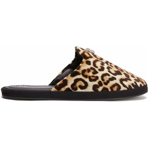 Giuseppe Zanotti slippers con stampa - marrone