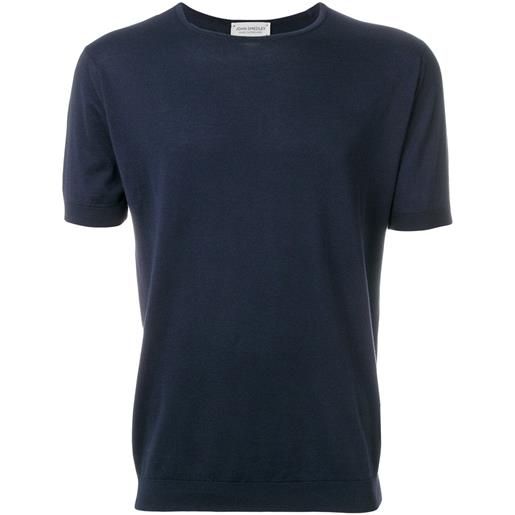John Smedley t-shirt classica - blu