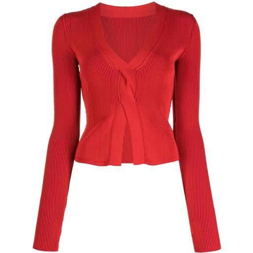ALIX NYC top a coste inez - rosso