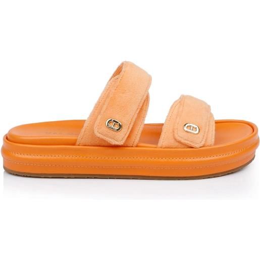 Dee Ocleppo sandali slides finland con doppio cinturino - arancione