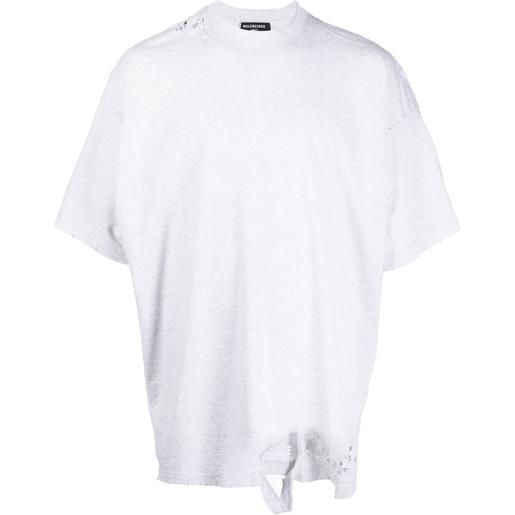 Balenciaga t-shirt oversize - grigio