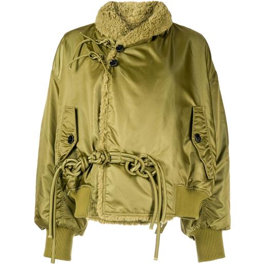 JNBY cappotto con dettaglio a nodo - verde
