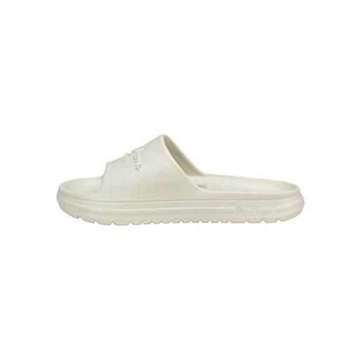Pepe Jeans beach slide w, sandali scorrevoli donna, bianco (bianco di fabbrica), 38 eu