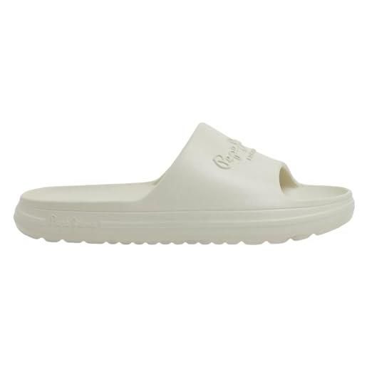 Pepe Jeans beach slide w, sandali scorrevoli donna, bianco (bianco di fabbrica), 37 eu