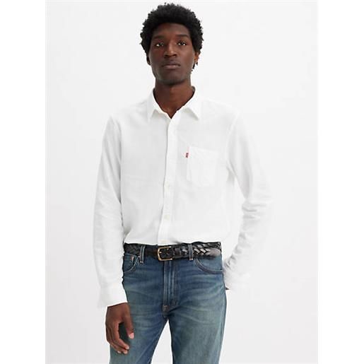 Levi's camicia sunset standard con tasca bianco / bright white plus