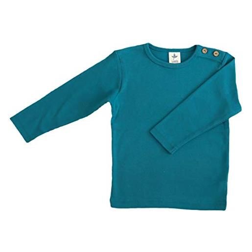 Leela Cotton langarmshirt, ozeanblau t-shirt, 116 ragazzi unisex