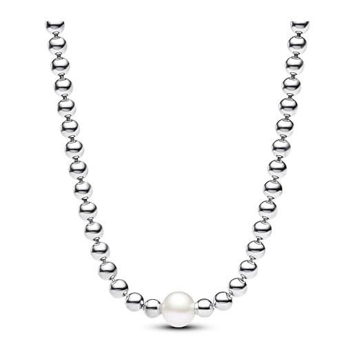 PANDORA timeless 393176c01-45 - collana in argento sterling con zirconi, 45 cm, 45 cm, argento sterling, zirconia cubica