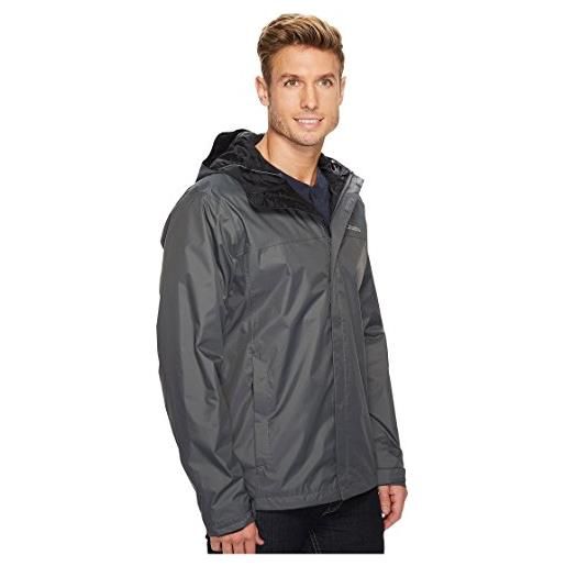Columbia watertight ii jacket, chaqueta de lluvia impermeable uomo, graphite, 
