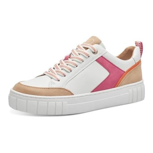 MARCO TOZZI 2-23703-42, scarpe da ginnastica, donna, bianco pink, 37 eu