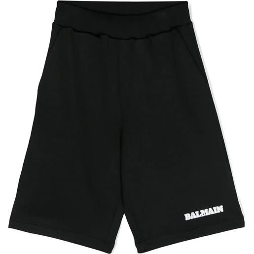 Balmain kids shorts in rayon nero