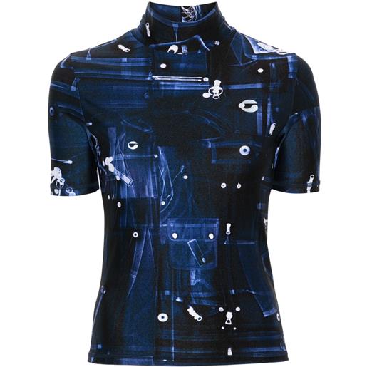 Coperni t-shirt con stampa - blu