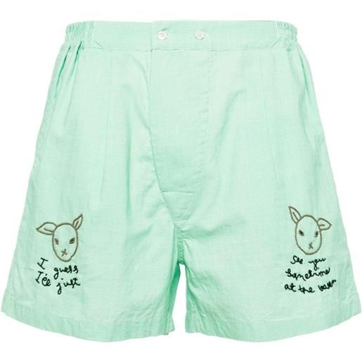 BODE shorts see you at the barn - verde