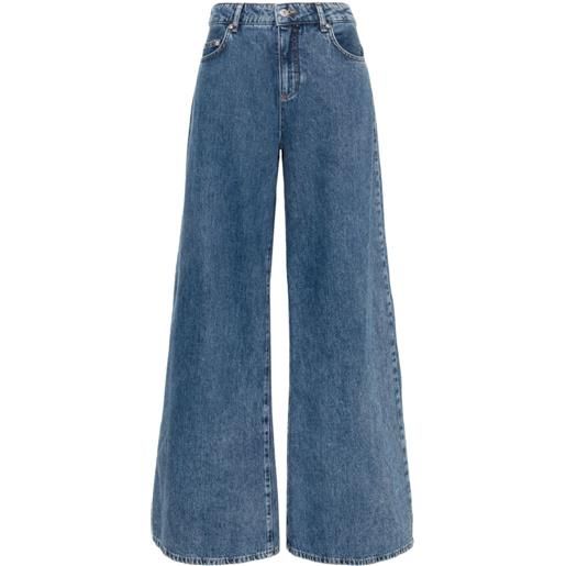 MOSCHINO JEANS jeans a gamba ampia - blu