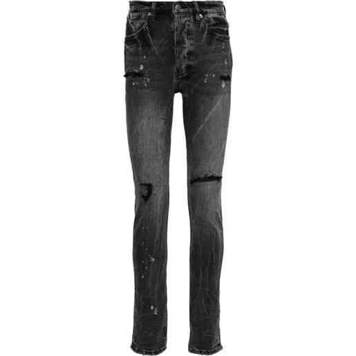 Ksubi jeans skinny van winkle con vita media - nero
