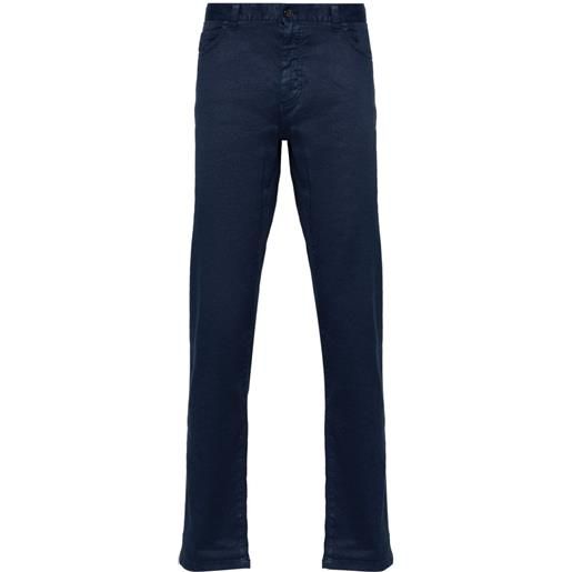 Zegna pantaloni slim city - blu