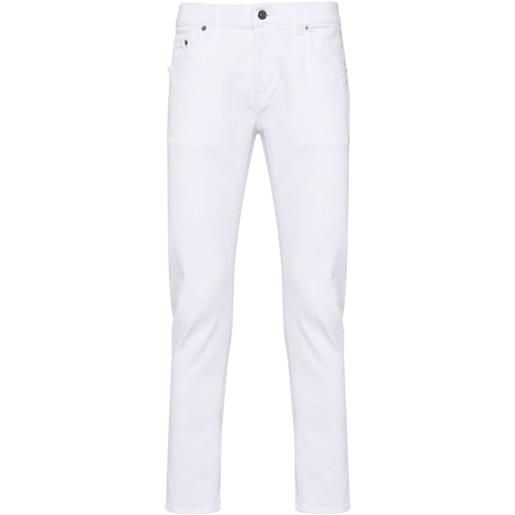 DONDUP jeans slim a vita media - bianco