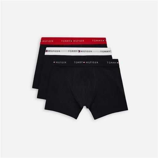 Tommy Hilfiger Underwear signature cotton essential 3 pack boxer brief desert sky/white/ red uomo