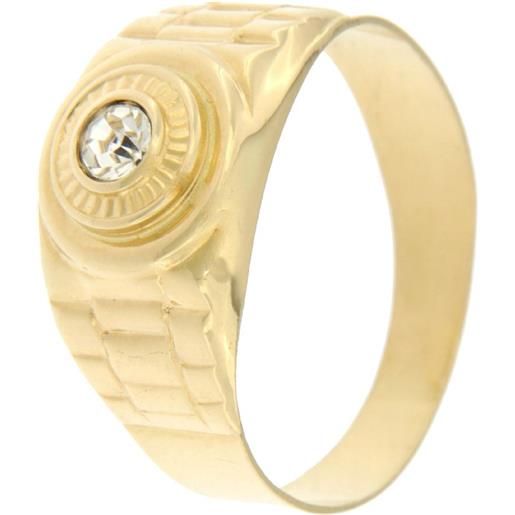 Gioielleria Lucchese Oro anello uomo oro giallo gl100214
