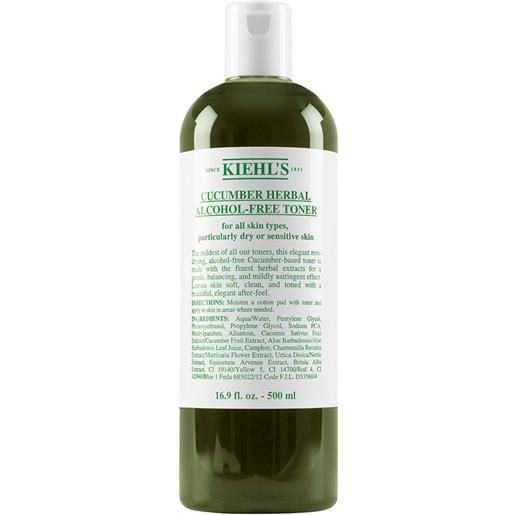 KIEHL'S cucumber herbal alcohol-free toner 500ml tonico viso